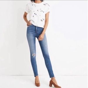 Madewell 10 Inch Drop-Step Hem Skinny Jeans